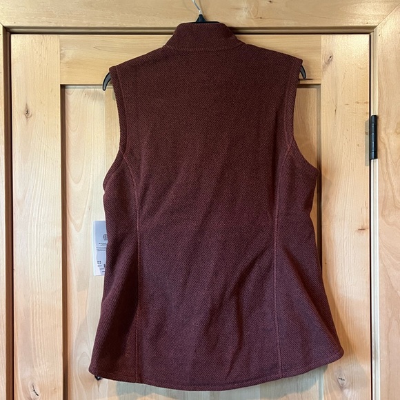 Athleta - Stroll Flece Moto Vest, Brown - Size: Medium - Picture 9 of 9